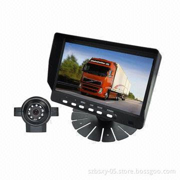 Car reverse camera system with 7-inch monitor with cameras for farm tractor